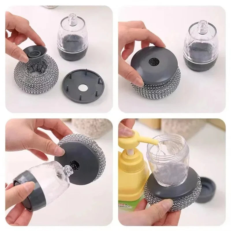 2 in 1 soap Dispensing Brush