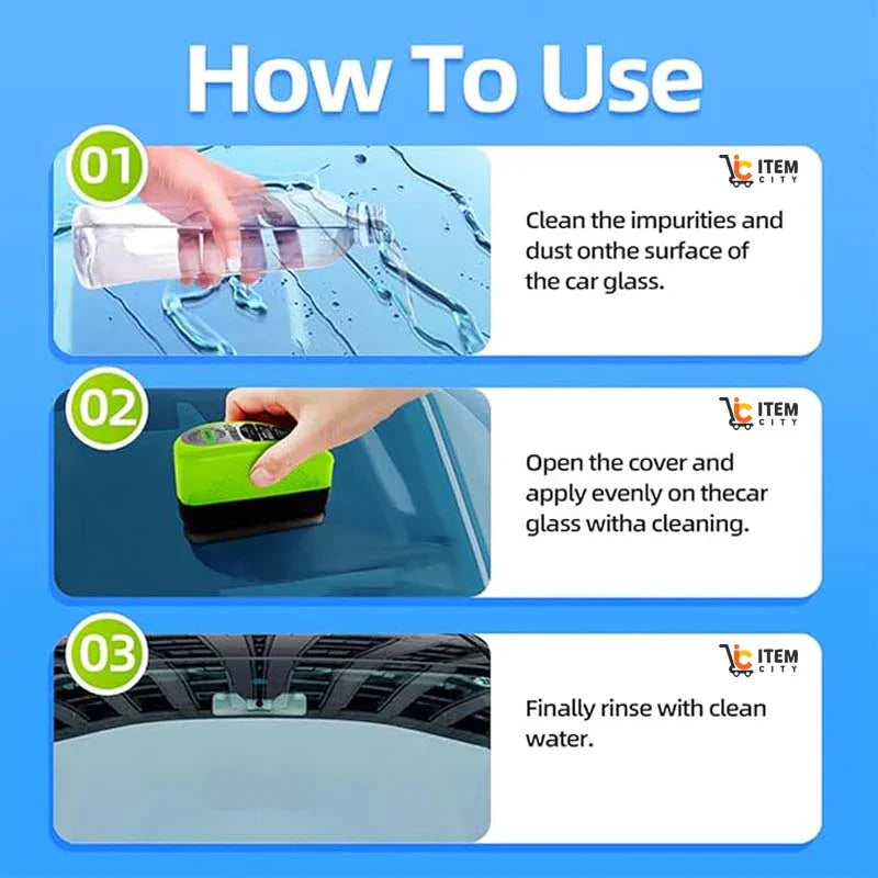 Car oil film cleaner brush | Clear vision glass cleaner