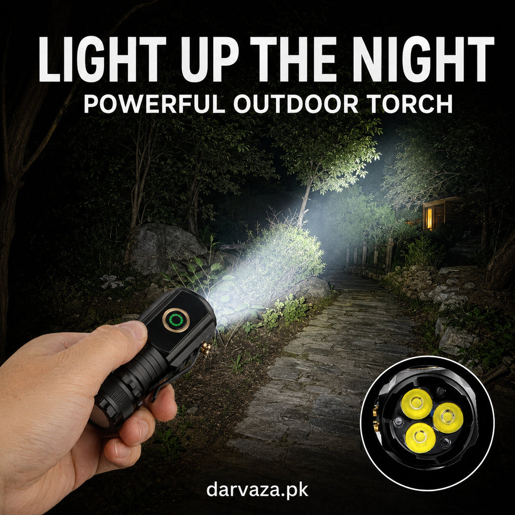 Three-Eyed Monster Ultra-Bright Mini Flashlight Rechargeable Torch