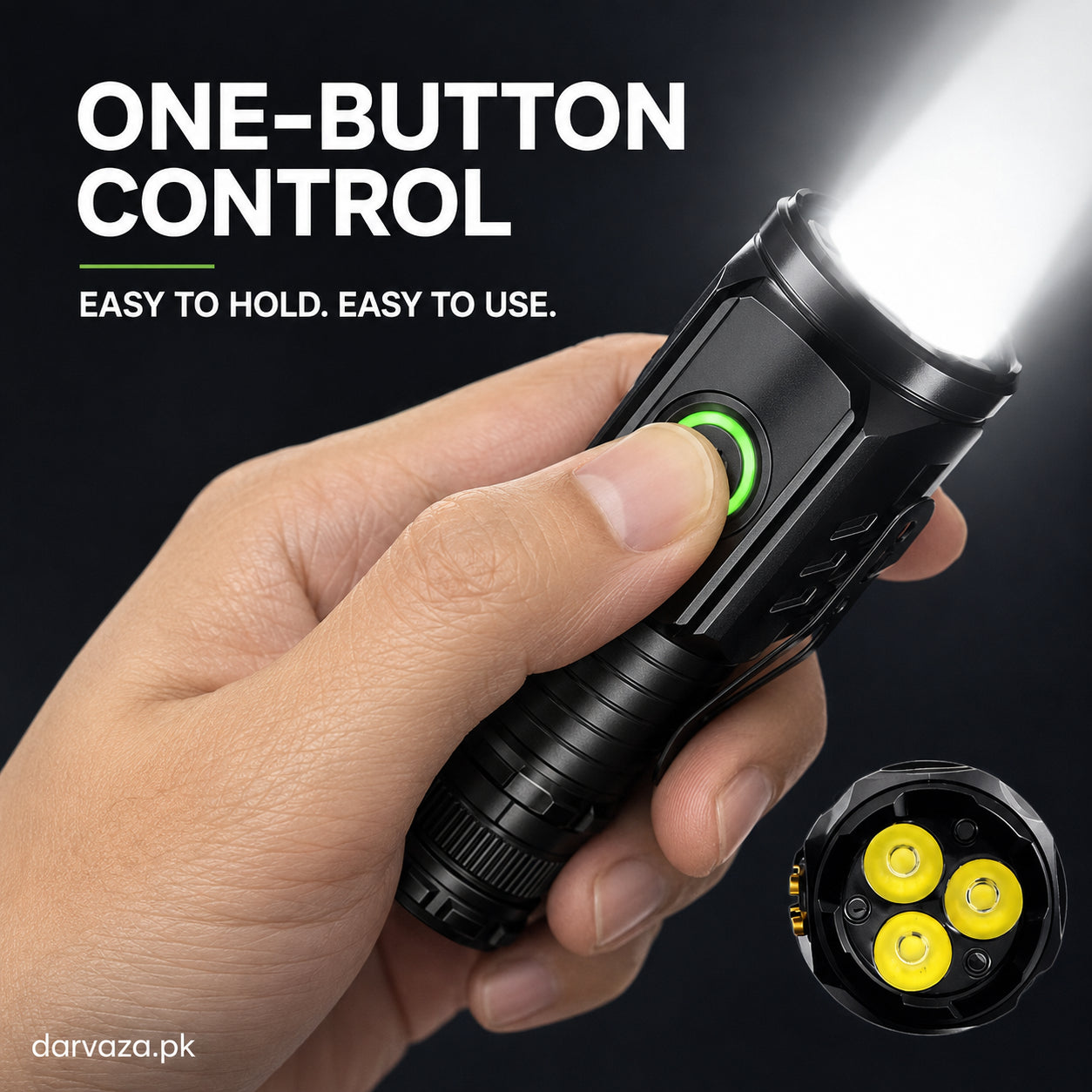 Three-Eyed Monster Ultra-Bright Mini Flashlight Rechargeable Torch
