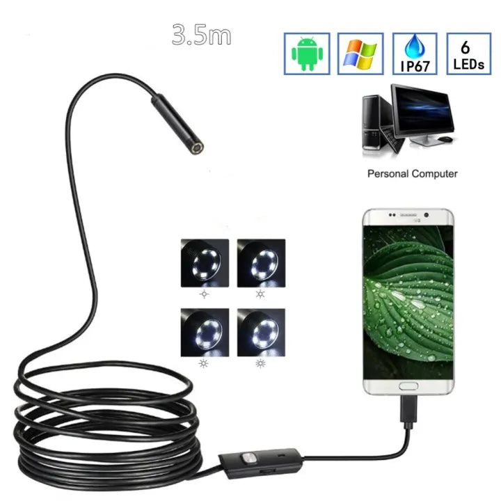 3 In 1 TYPE C/ MICRO USB/ PC ENDOSCOPE CAMERA