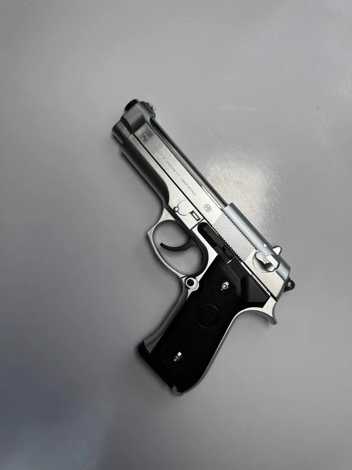 Silver Color M92 Beretta Airsoft Toy Gun – Realistic 6mm BB Pistol Replica for Safe Tactical Play